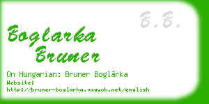 boglarka bruner business card